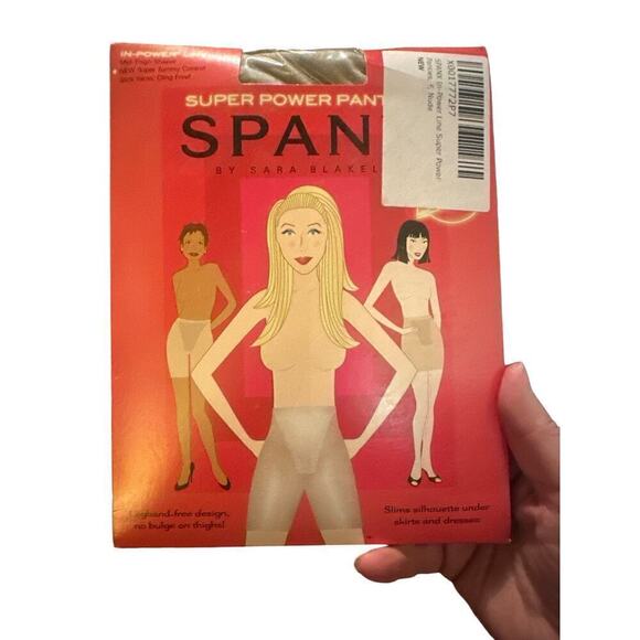 Spanx Women's High Waisted Slimming Super Power Line Panties Size F Nude NWT - Picture 2 of 7